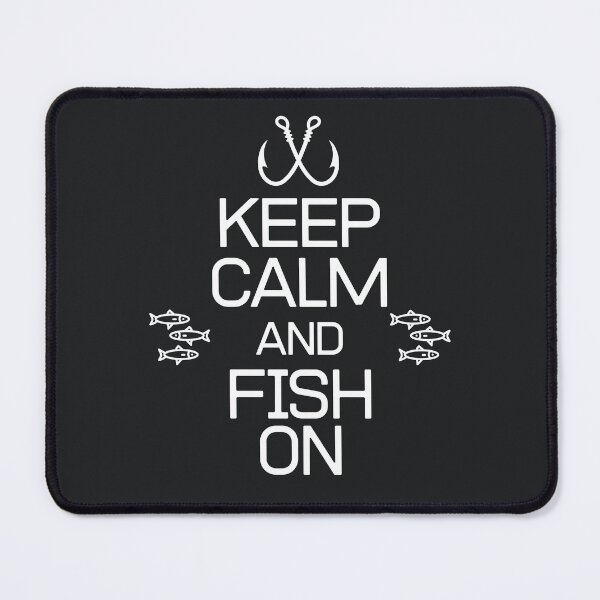 Item preview, Keep Calm And Fish On Funny Fishing T-Shirt designed and sold by WearFine.