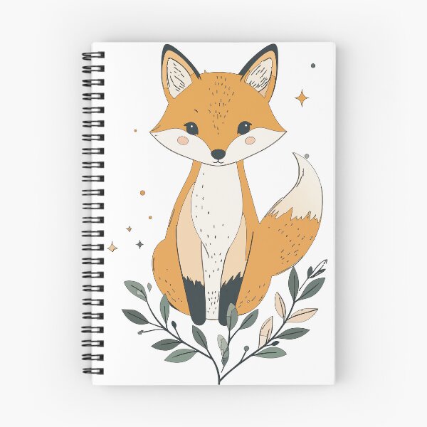 Item preview, Modern Minimalist Alert Red Fox Botanical Wildlife Print designed and sold by BestChoiceService.