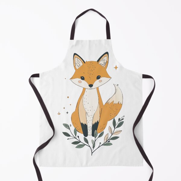 Item preview, Modern Minimalist Alert Red Fox Botanical Wildlife Print designed and sold by BestChoiceService.