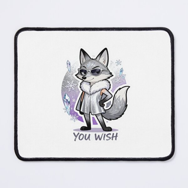 Item preview, Cold Silver Fox Sticker YOU WISH 9 designed and sold by HealthyEnvy.