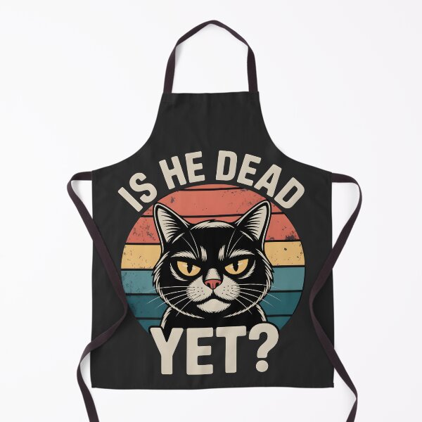 Item preview, Is He Dead Yet? | Funny Black Cat Dark Humor Retro Shirt designed and sold by Milosstudio.