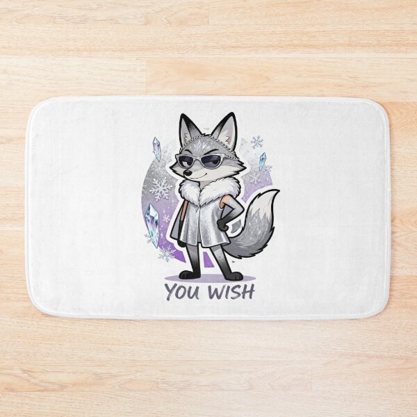 Item preview, Cold Silver Fox Sticker YOU WISH 9 designed and sold by HealthyEnvy.
