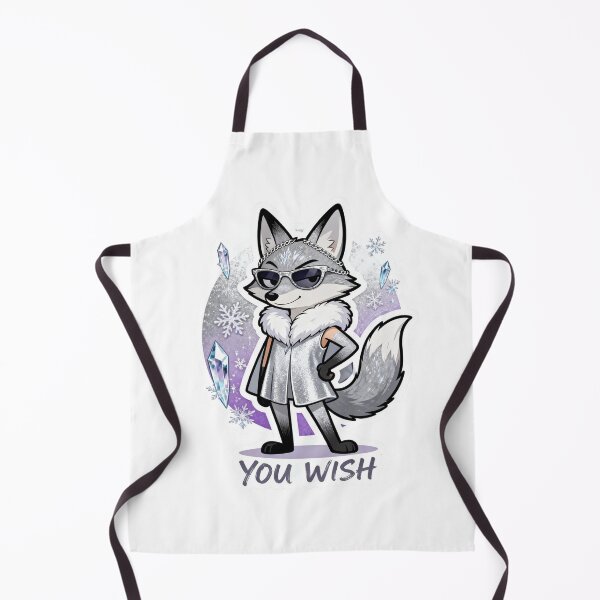Item preview, Cold Silver Fox Sticker YOU WISH 9 designed and sold by HealthyEnvy.