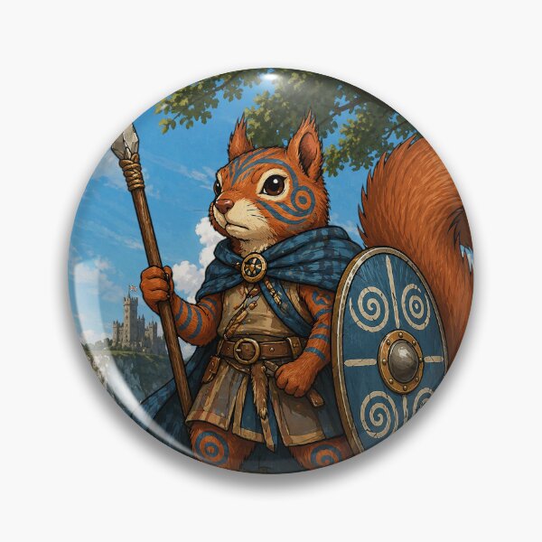 Item preview, Celtic Warrior Squirrel of Avalon designed and sold by SecretSquirrellDesigns.