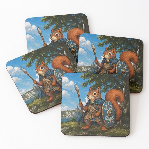 Item preview, Celtic Warrior Squirrel of Avalon designed and sold by SecretSquirrellDesigns.