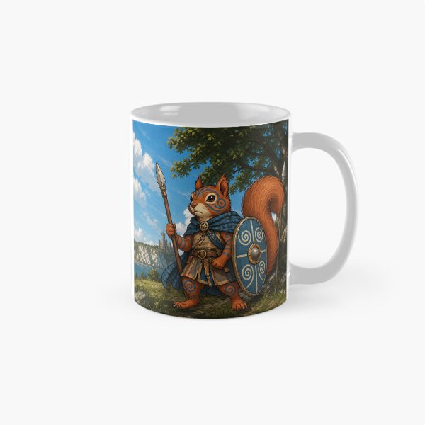 Item preview, Celtic Warrior Squirrel of Avalon designed and sold by SecretSquirrellDesigns.