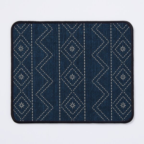 Item preview, Indigo Stitched Geometric Textile Pattern designed and sold by frumixart.