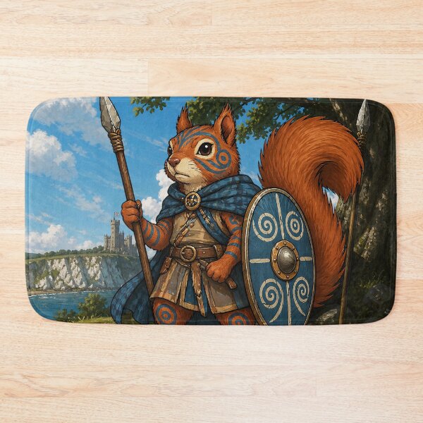 Item preview, Celtic Warrior Squirrel of Avalon designed and sold by SecretSquirrellDesigns.