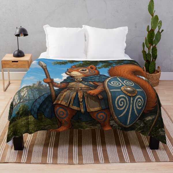 Item preview, Celtic Warrior Squirrel of Avalon designed and sold by SecretSquirrellDesigns.