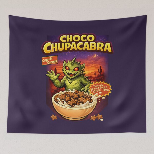Item preview, Cryptid Cereals: Choco Chupacabra designed and sold by FoxBaine Designs.