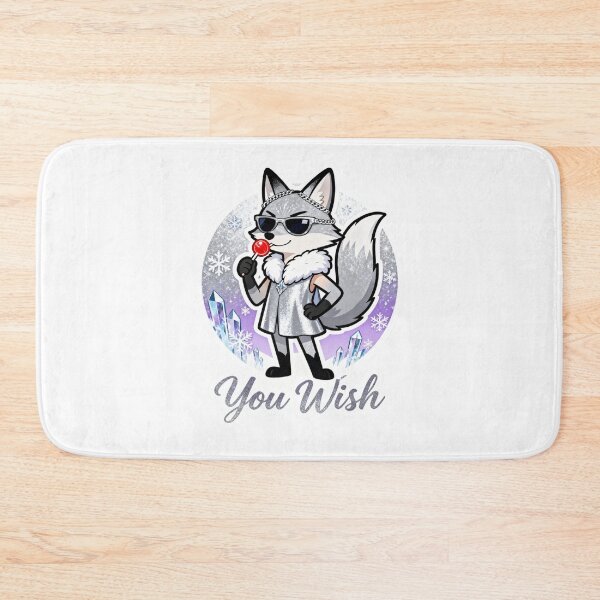 Item preview, Cold Silver Fox Sticker YOU WISH 10 designed and sold by HealthyEnvy.