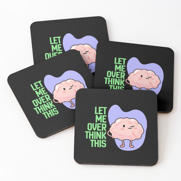 Item preview, Let Me Overthink This - Funny Overthinking Brain Design designed and sold by tellia-kallisto.