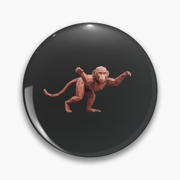 Item preview, Dynamic Action Monkey – Low Poly Style Sticker for Skaters and Youth designed and sold by bsbd-action.