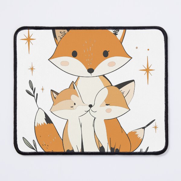 Item preview, Fox Family with Pups Nursery Wall Art - Cute Wildlife Gift designed and sold by BestChoiceService.