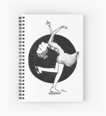 Ice skating girl Spiral Notebook