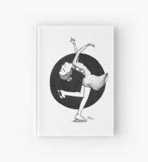 Ice skating girl Hardcover Journal