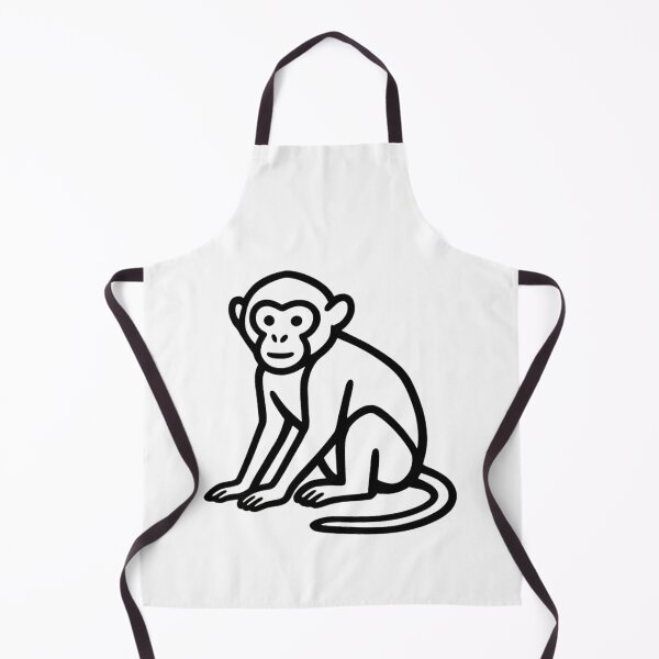 Item preview, Minimalist Monkey Line – Cute and Simple Sticker for Kids and Kawaii Decoration designed and sold by bsbd-action.