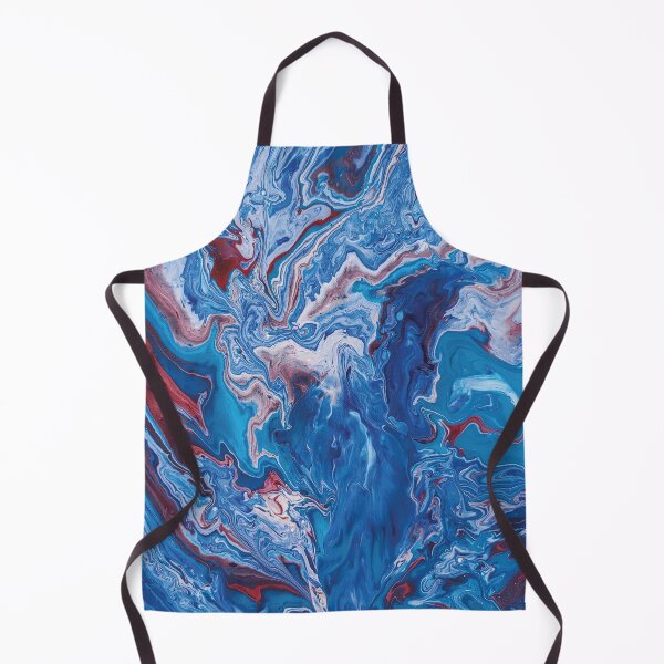 Item preview, Crimson and Sky Blue Fluid Art designed and sold by vonmade.