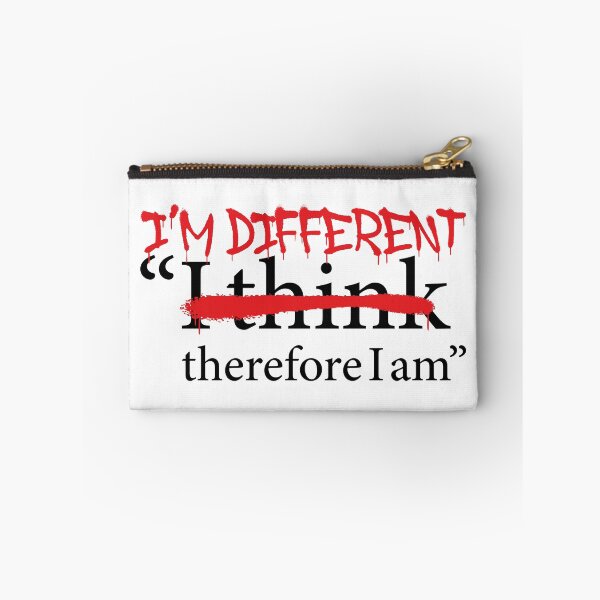 Item preview, I'm Different Therefore I am - Edgy Rebel Graffiti Descartes Existential Sarcastic Philosophy designed and sold by XIOMOS.