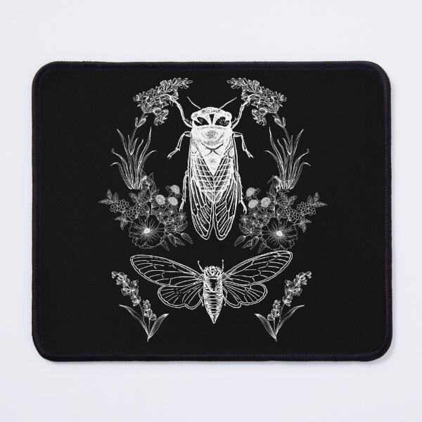Item preview, Cicada & Native Blooms: Fine Line Botanical Design designed and sold by EarthArtDesigns.