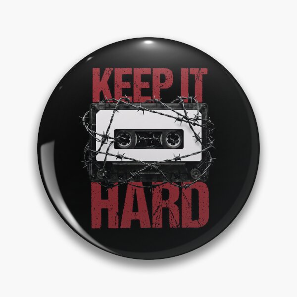 Item preview, Keep It Hard Retro Cassette Tape Barbed Wire designed and sold by LinaValearte.