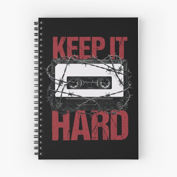 Item preview, Keep It Hard Retro Cassette Tape Barbed Wire designed and sold by LinaValearte.