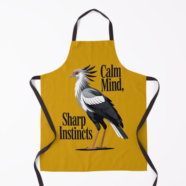 Item preview, Ave Secretaria - Mente tranquila, instintos agudos | Camiseta con arte vectorial de aves exóticas designed and sold by Max Store.