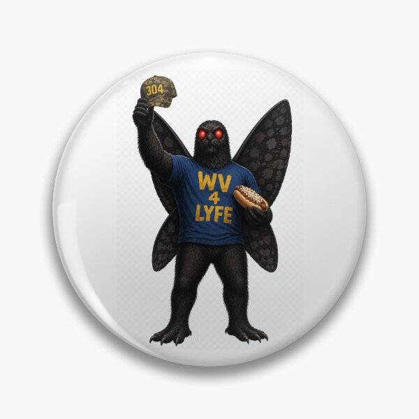 Item preview, WV 4 Lyfe Mothman designed and sold by FocusPocus.