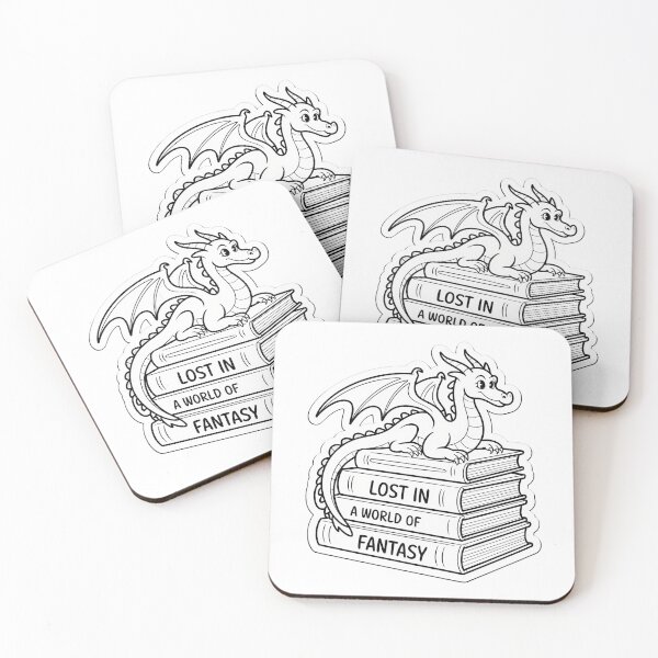 Item preview, Fantasy Books & Dragon Quote designed and sold by NiftyWrx.