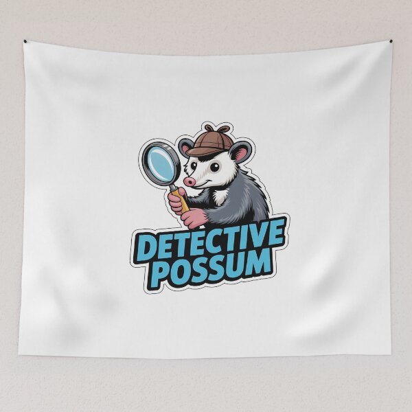 Item preview, Detective Possum Comic Art designed and sold by NiftyWrx.