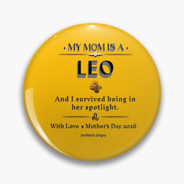 Item preview, My Mom Is A Leo And I Survived Being In Her Spotlight | Funny Leo Mom Gift | Mother's Day Zodiac Humor Shirt designed and sold by ZenWealthDesign.