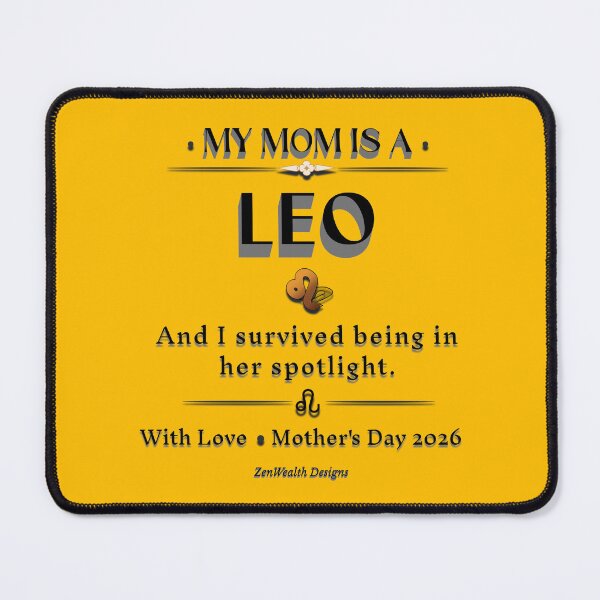 Item preview, My Mom Is A Leo And I Survived Being In Her Spotlight | Funny Leo Mom Gift | Mother's Day Zodiac Humor Shirt designed and sold by ZenWealthDesign.
