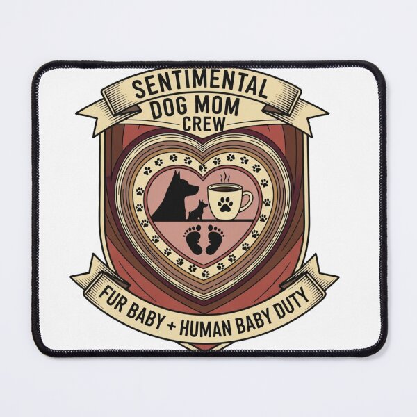Item preview, Dog Mom Life Emblem T Shirt, Fur Baby Human Baby Mug, Sentimental Mom Gift designed and sold by YMLux.