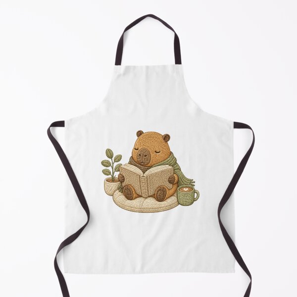 Item preview, Baby Animals Reading Books Cozy Capybara Art designed and sold by AMICO77.