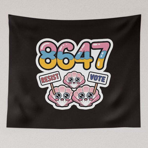 Item preview, 8647 Sea Shells Apparel – Patriotic Resist Political Statement designed and sold by Redgiant87x.