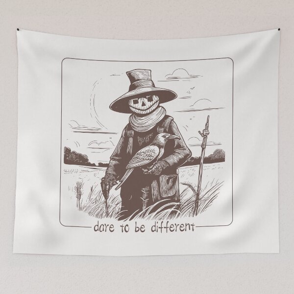 Item preview, Different by Nature – Scarecrow Art designed and sold by zoliartdesign.