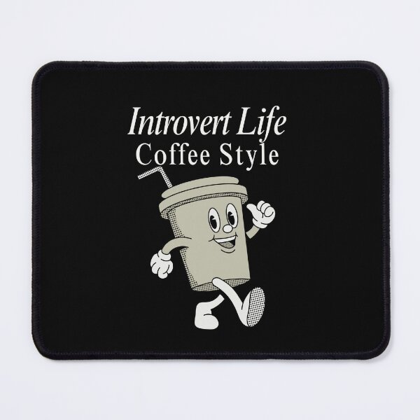 Item preview, Introvert Life Coffee Style Shirt – Minimal Coffee Lover T-Shirt designed and sold by Final Chance Designs⭐️⭐️⭐️⭐️⭐️.