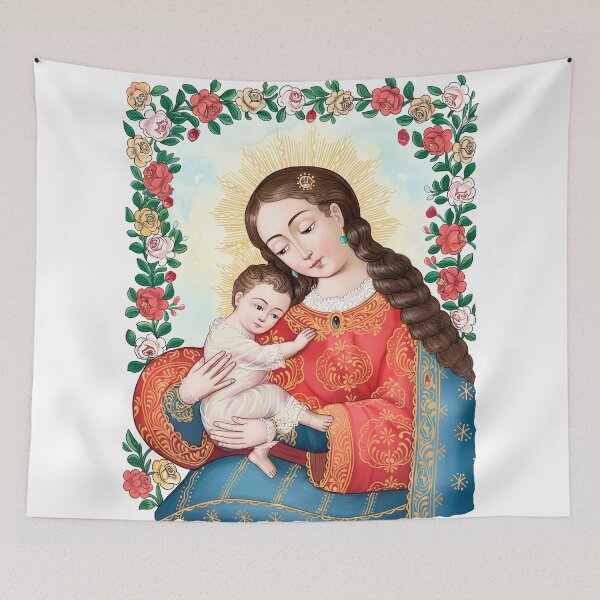 Artikelvorschau, Jungfrau Maria mit dem Jesuskind entworfen und verkauft von Sommer Studio Designs.