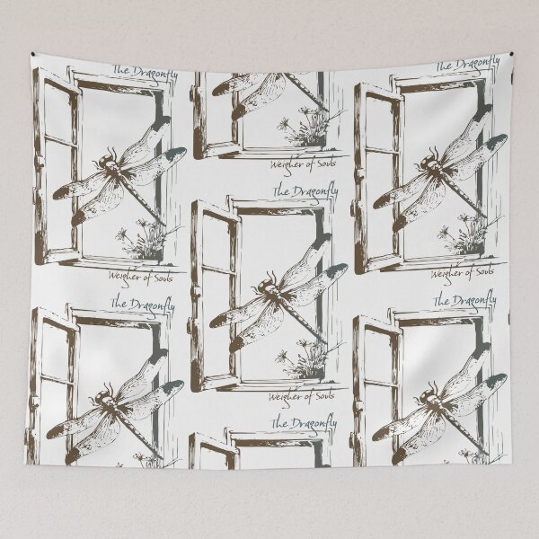 Item preview, The Dragonfly – Weigher of Souls | Mystical Window Illustration designed and sold by zoliartdesign.