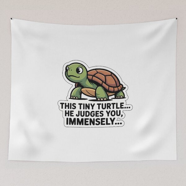 Item preview, Turtle Judge Quote Art designed and sold by NiftyWrx.