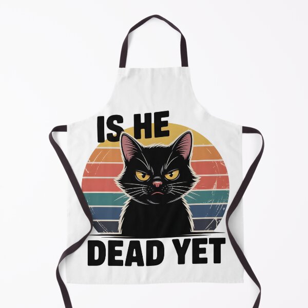Item preview, Is He Dead Yet | Funny Black Cat Dark Humor Retro Shirt designed and sold by Milosstudio.