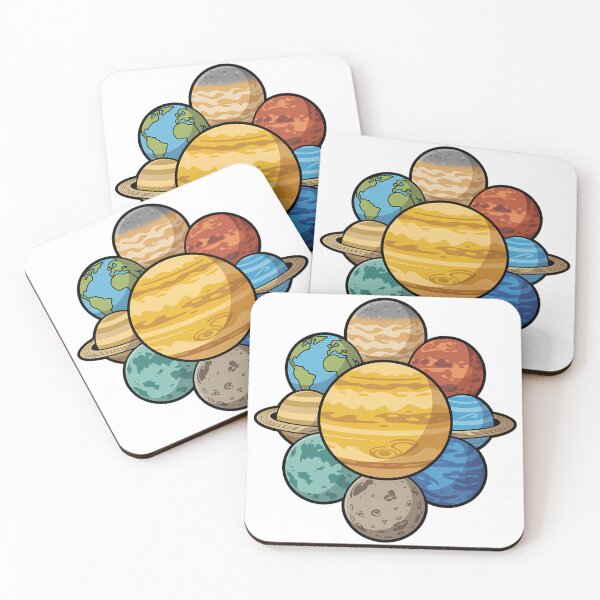 Item preview, Solar System Cartoon Planets designed and sold by NiftyWrx.