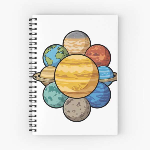 Item preview, Solar System Cartoon Planets designed and sold by NiftyWrx.