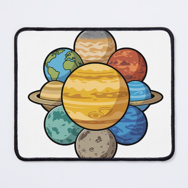 Item preview, Solar System Cartoon Planets designed and sold by NiftyWrx.