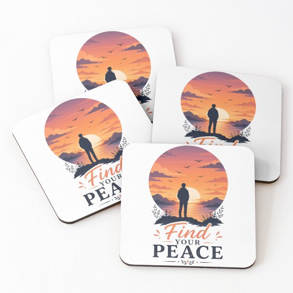 Item preview, Find Your Peace Minimal Sunset Design | Calm Aesthetic Art | Emotional Freedom designed and sold by Inner Flame Studio.