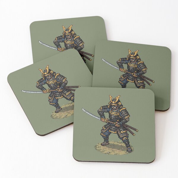 Item preview, Samurai — Japanese Warrior Pixel Art designed and sold by Koyaanisqatsian.