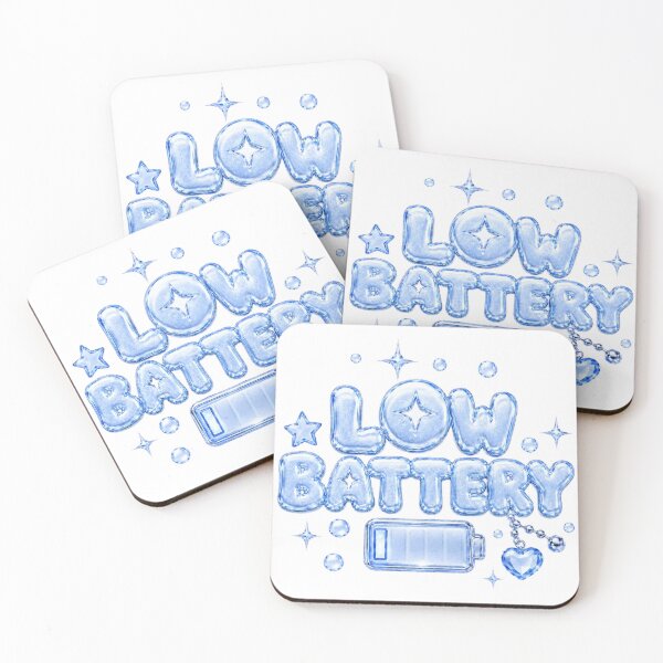 Item preview, Low Battery Y2K Frutiger Aero Baby Blue Icy 2000s designed and sold by MeanPanduh.