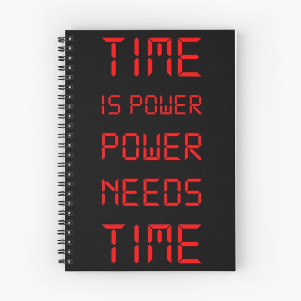 Item preview, time is power power needs time - growth mindset motivational quote designed and sold by XIOMOS.