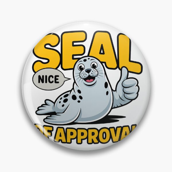 Item preview, Seal of Approval Cartoon designed and sold by NiftyWrx.