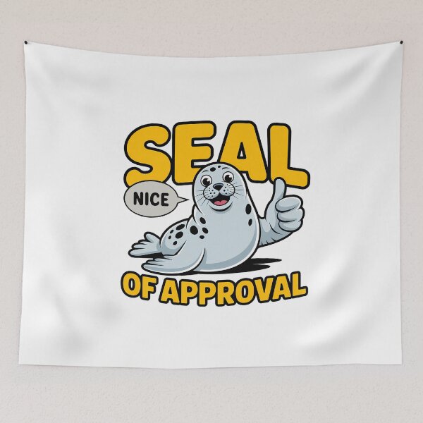 Item preview, Seal of Approval Cartoon designed and sold by NiftyWrx.
